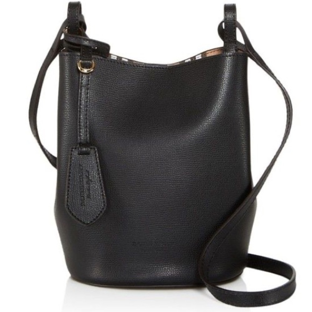 Burberry Small Lorne Leather Bucket Bag